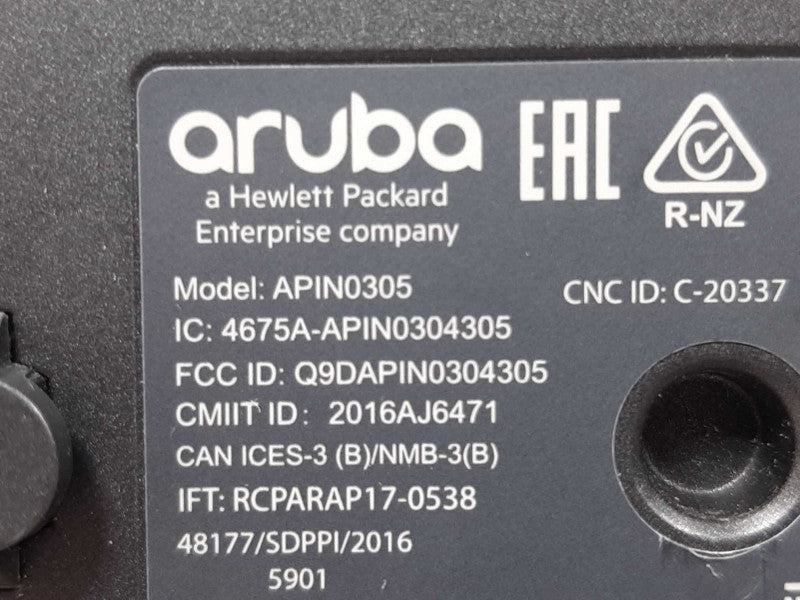 Aruba Networks APIN0305 802.11ac Instant Wireless Access Point, FCTY RESET ~