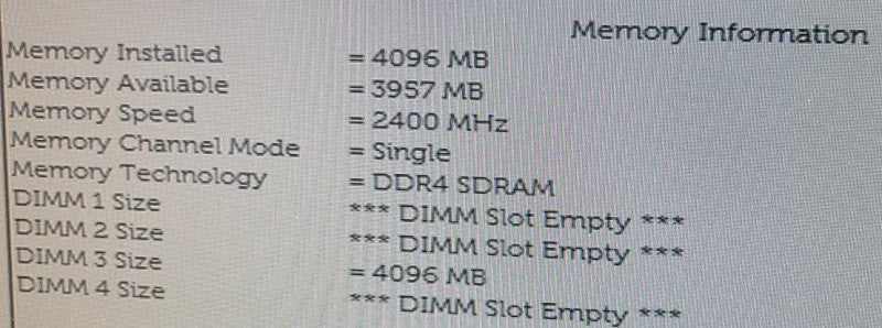 Dell OptiPlex 7060 I7-8700 3.2GHz 4GB DDR4 RAM NO OS NO HDD $