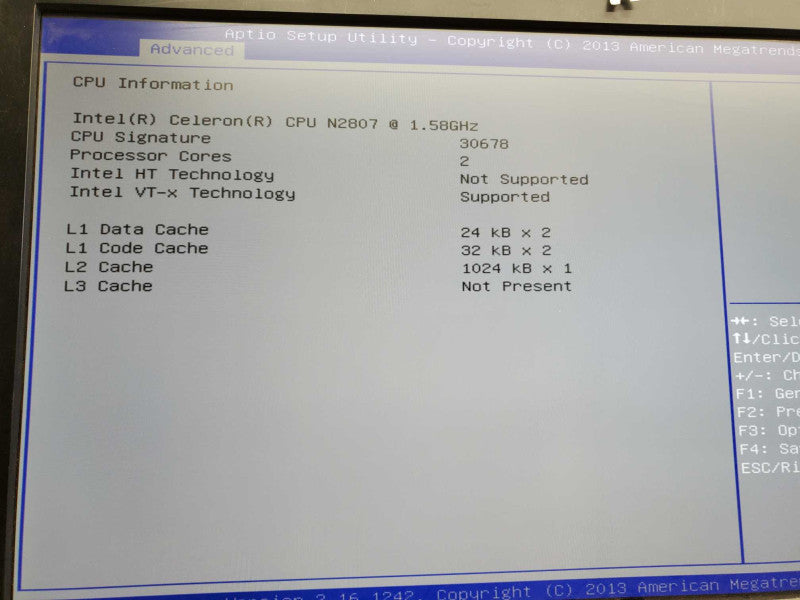 Gigabyte GB-BXBT-2807 Celeron N2807 @1.58GHz 8GB RAM No HDD )