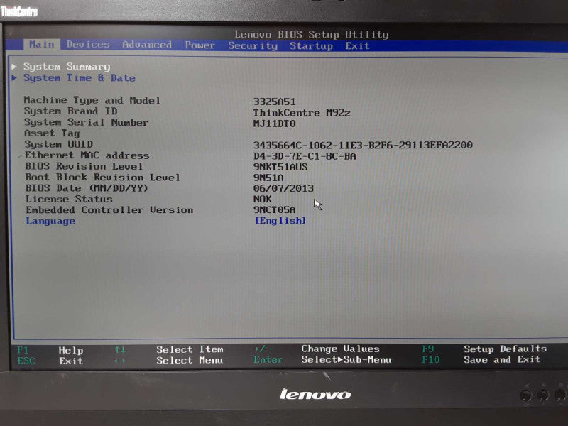 Lenovo ThinkCentre M92z AIO, Core I5-3470T 2.9GHz, 8GB, 500GB HDD, SEE _