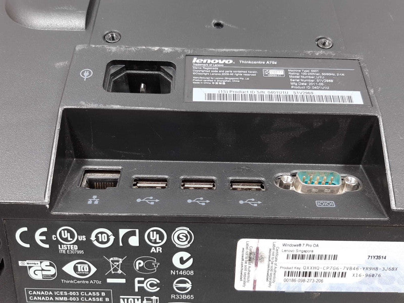 Lenovo ThinkCentre A70z AIO 19\\", Intel Celeron E3400 2.6GHz/2GB, NO HDD ~