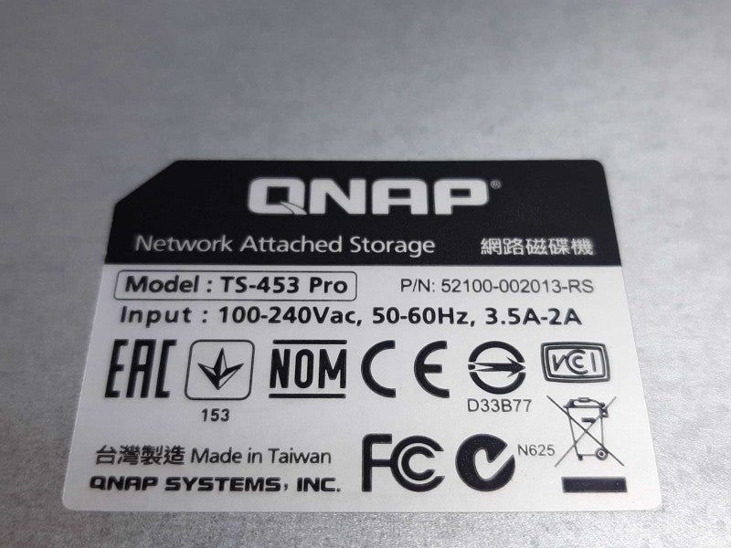QNAP TS-453 Pro Network Attached Storage, NO HDDs, AS-IS ~