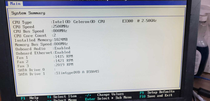 Lenovo Thinkcenter A70z Celeron E3300 @ 2.5ghz / 1gb ram / no hdds #