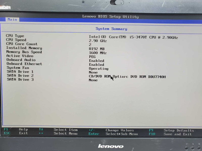 Lenovo ThinkCentre M92z i5-3470T 2.9GHz 8GB DDR3 |