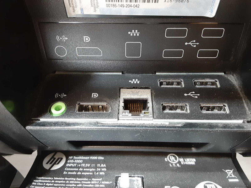 HP TouchSmart 9300 Elite AIO PC, Core I7-2600 3.4GHz, 8GB, 1TB HDD, No OS _