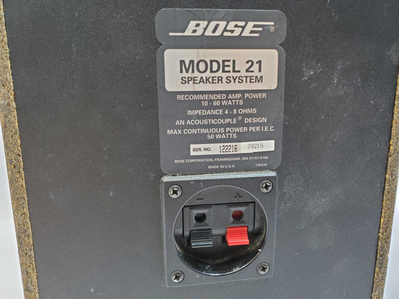 BOSE Model 21 Bookshelf Speaker System **SINGLE** (