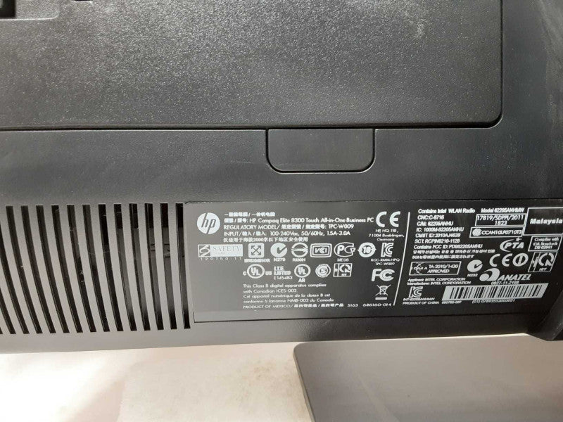 HP Compaq Elite 8300 AIO, Core I7-3770 3.4GHz, 8GB RAM, TB HDD _