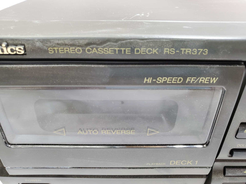 TECHNICS RS-TR373 Twin Cassette Tape Deck **SERVICED FULLY WORKING** )