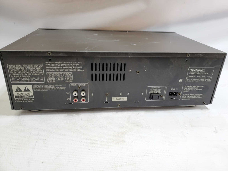 TECHNICS RS-TR373 Twin Cassette Tape Deck **SERVICED FULLY WORKING** )