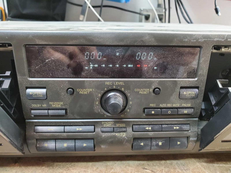 TECHNICS RS-TR373 Twin Cassette Tape Deck **SERVICED FULLY WORKING** )
