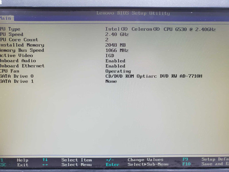 Lenovo M71z 20\\" Ai0, Celeron G530 2.4GHz 2GB DDR3 |