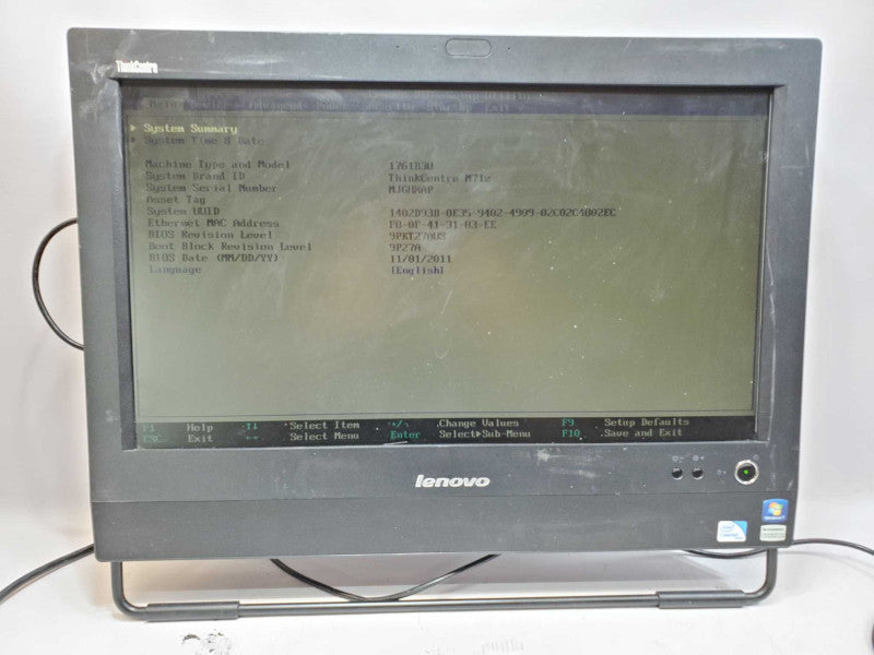 Lenovo ThinkCentre M71z 20\\" AIO Intel Celeron 2.4GHz, 2GB, No HDD, No Stand (
