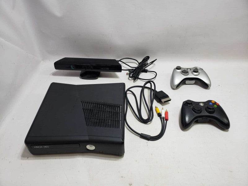 XBox 360 S Console Black with 2 Controller Kinect [