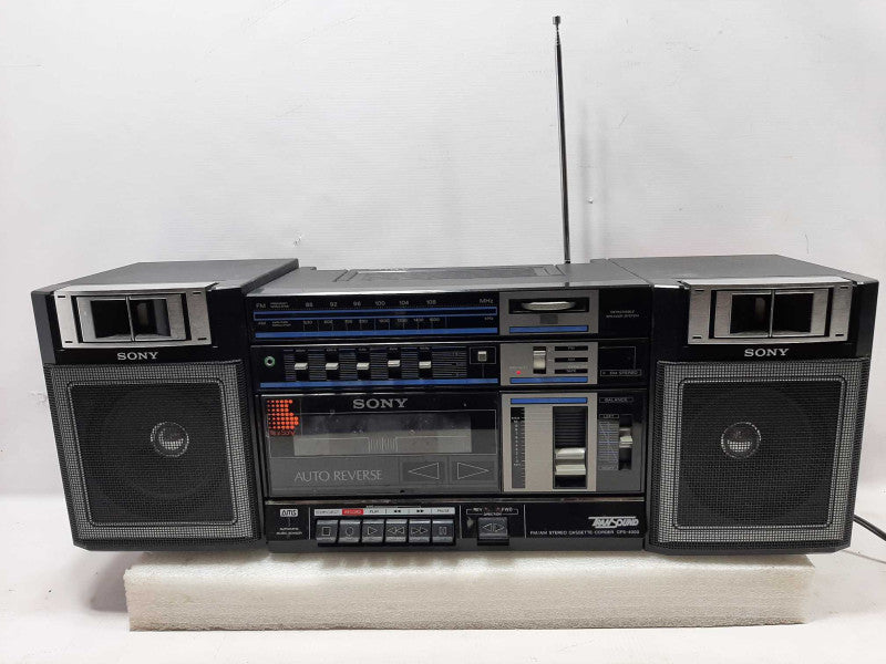 Vintage Sony CFS-4000 Boombox Portable Stereo Unit, TESTED & Working ~