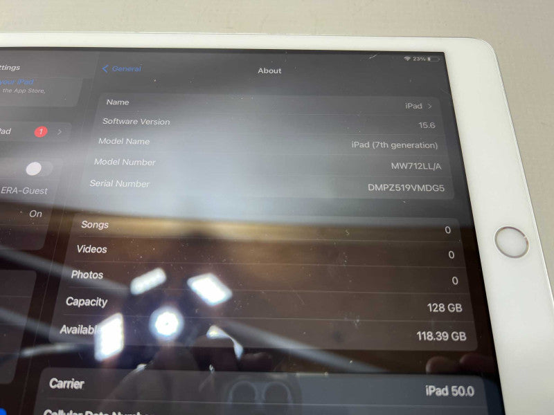iPad 7th generation 128GB Storage Wi-Fi + Cellular  -