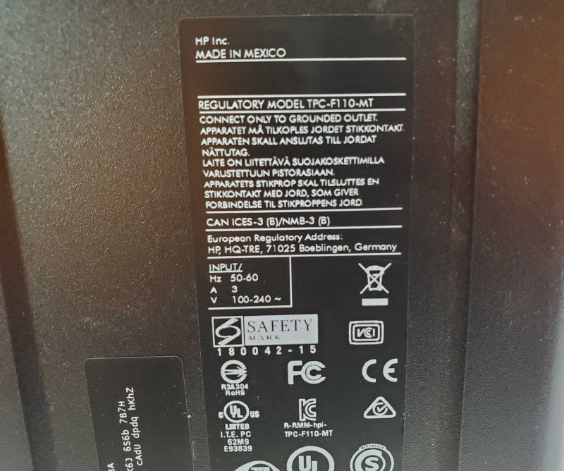 HP EliteDesk 800 G4 PC i7-8700 @ 3.2 GHz, 8GB RAM, No HDD (
