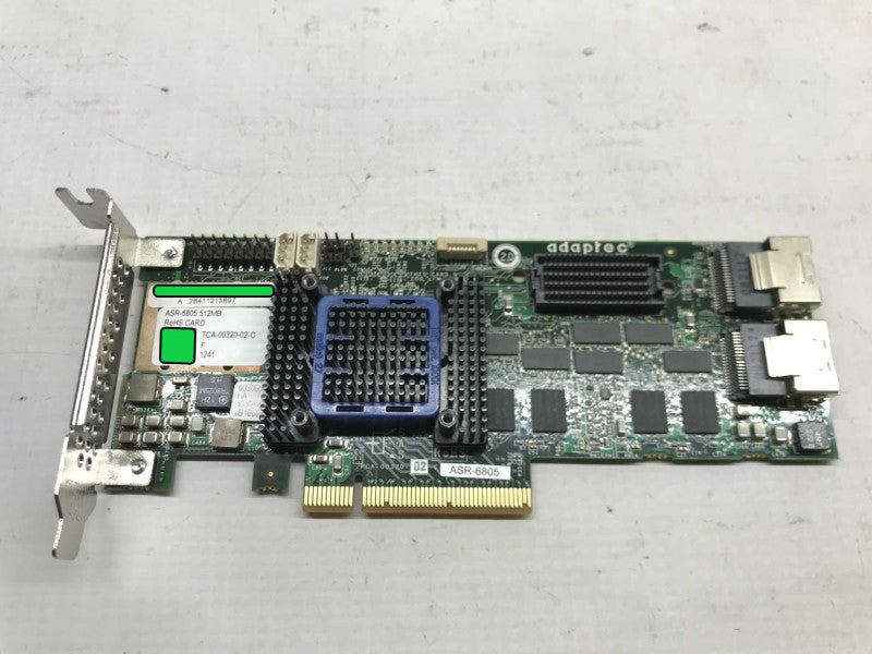 Adaptec ASR-6805  Mini PCI-e 512MB Cache SAS RAID Controller Card 6805 $