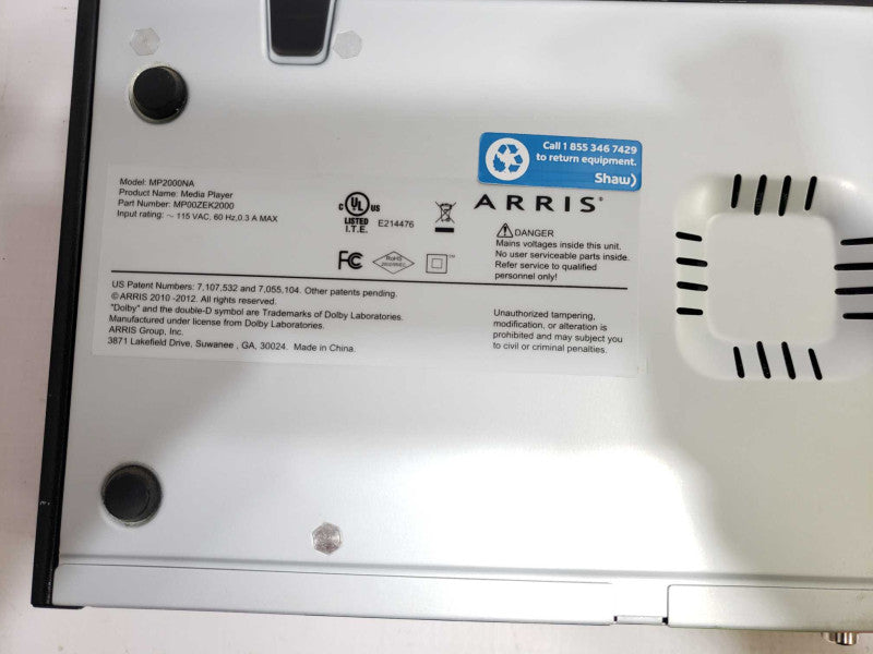 Arris MP2000NA Set Top Media Player [