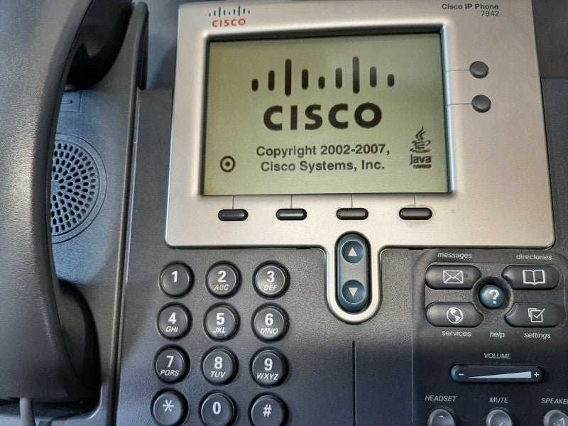 CISCO IP PHONE POE 7942 VOIP, FACTORY RESET ~