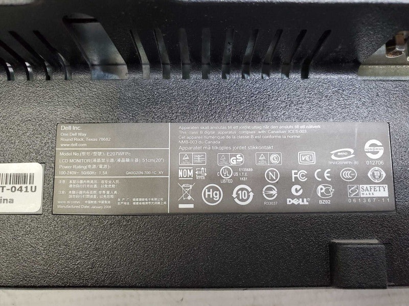 Dell E207WFPc 20\\" LCD Widescreen Monitor w/ Power cord )