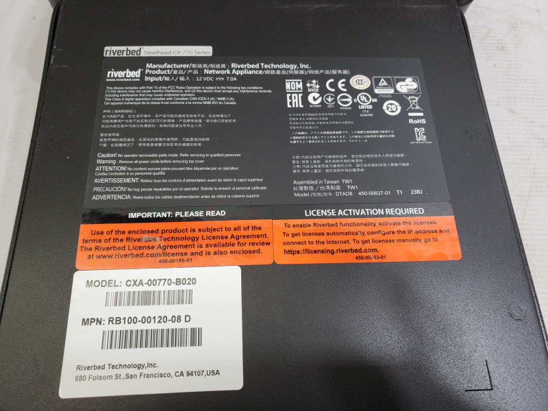 Riverbed CX-770 CXA-00770-B020 Steelhead Module )
