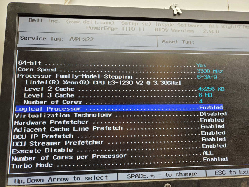 Dell PowerEdge T110 II Xeon E3-1230 V2 @3.3GHz 16GB DDR3 SAS20080IR )