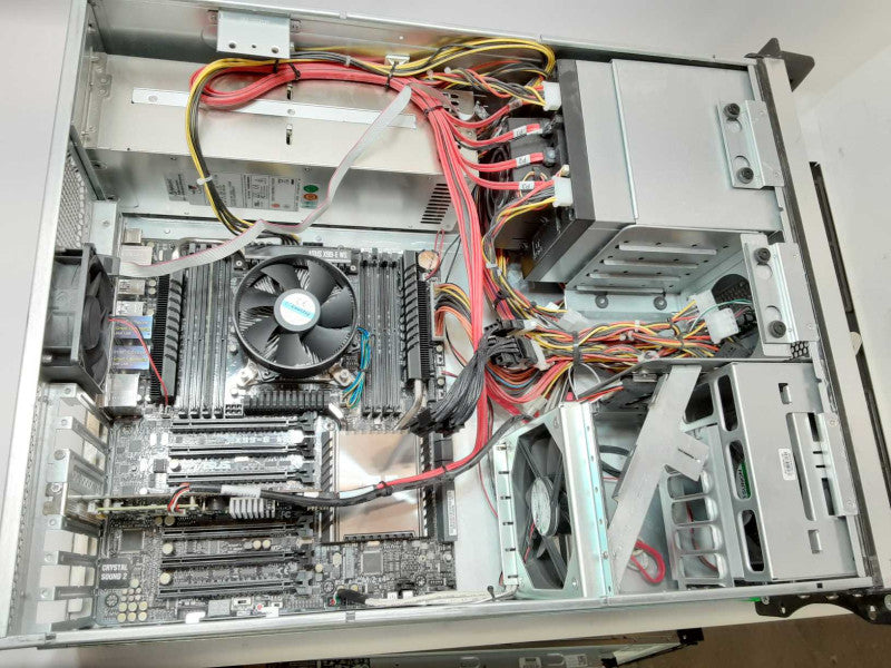 Custom/Asus PC Core I7-5960X 3.0Ghz, 4GB DDR4, 2x PSU, SAS 9266-4i, Read _