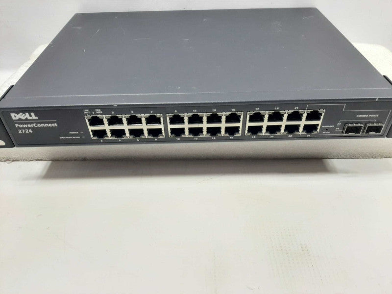 Dell Power Connect 2724 Managed Switch 24 Port 2 Combo Ports SFP ~