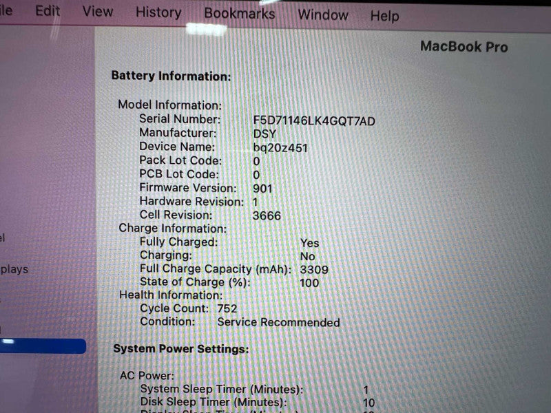 MacBook pro (13-inch) 2016 with i5 CPU @ 2GHz 8GB RAM & 256GB Storage READ -