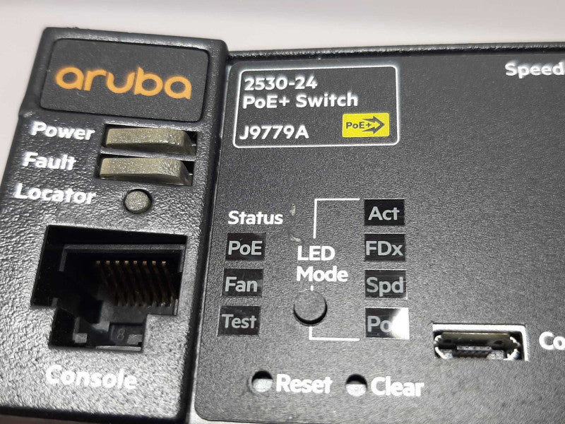 ARUBA J9779A 2530-24-PoE+ Switch 24x port PoE+ 10/100 / 2xGbE 2xGbE SFP ~