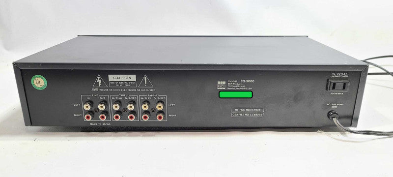 BSR Model EQ-3000 Stereo Frequency Equalizer $