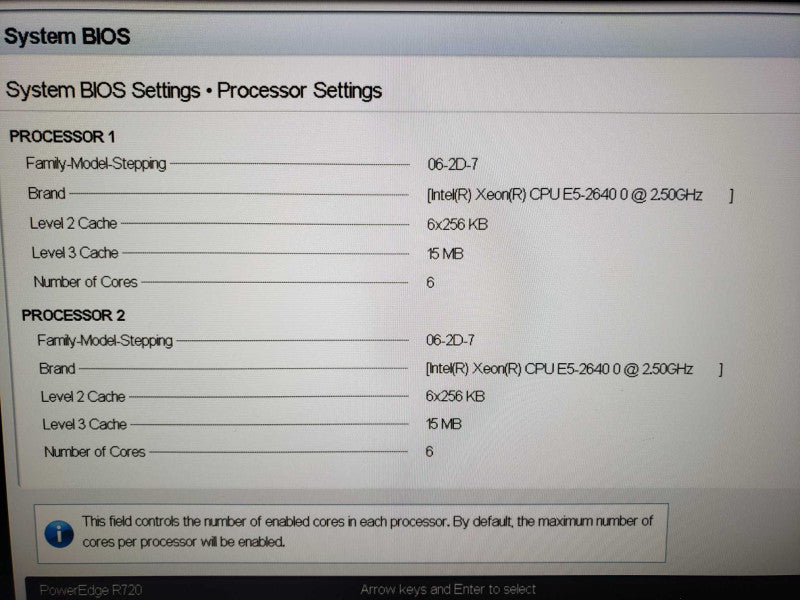 Dell PowerEdge R720 2x Xeon E5-2640@2.5GHz 192GB ECC DDR3 RAID PERC H710 Mini [