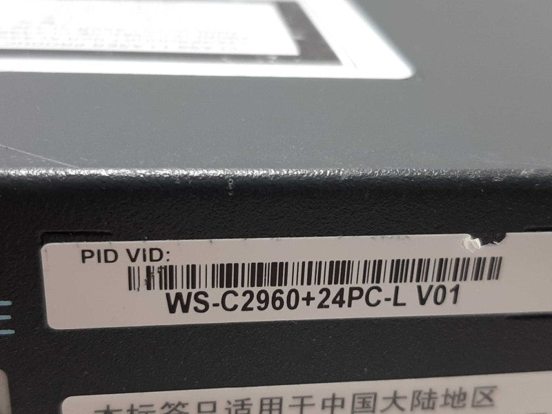 Cisco Catalyst WS-C2960-24PC-L 24 Port PoE Ethernet Switch ~