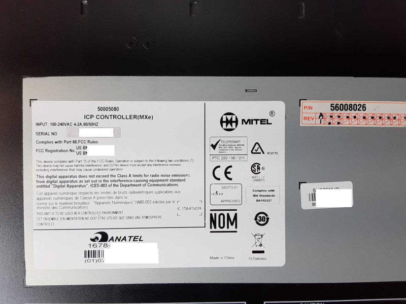 Mitel MXE 50005080 ICP Controller Telephone System UNTESTED, AS-IS _