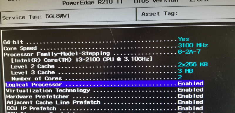 Dell PowerEdgeâ¢ R210 ii 16GB RAM i3 2100 @3.10Ghz=