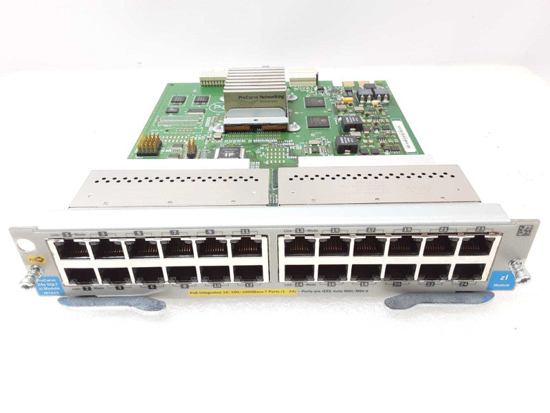 HP Procurve J8702A 24P 24-Port Gig-T PoE Zl Gigabit Module _