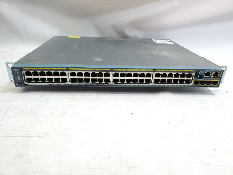 Cisco WS-C2960S-48FPS-L 48-Port PoE+ 4x SPF Network Switch w/ Stack_Rest )