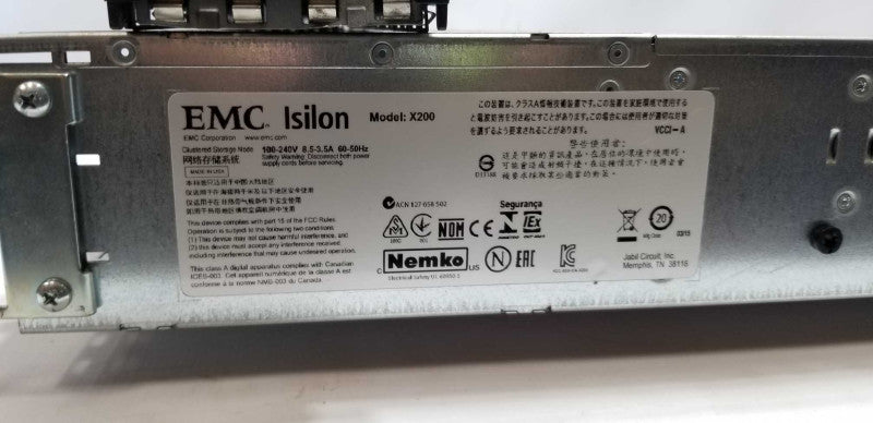 Isilon X200 12-Bay 3.5\\"  26GB RAM 1x E5504 2.0GHz Storage System Node=