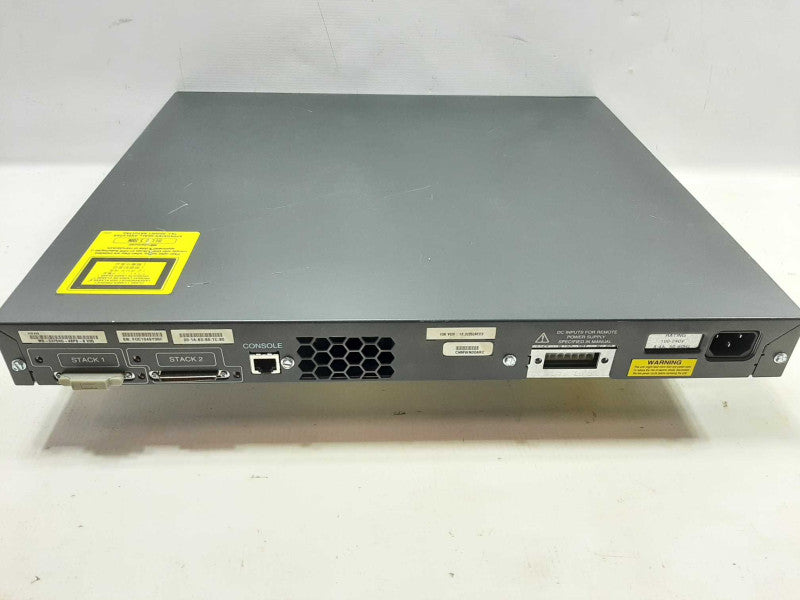 CISCO WS-C3750G-48PS-S 48-Port Gigabit Layer 3 POE Switch, FACTORY RESET ~