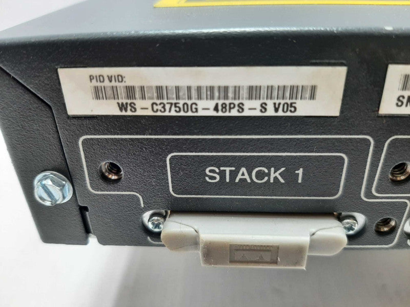 CISCO WS-C3750G-48PS-S 48-Port Gigabit Layer 3 POE Switch, FACTORY RESET ~