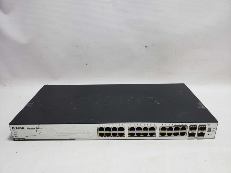 D-Link DGS-3100-24P 24-Port L2 Managed Gigabit PoE Switch READ [