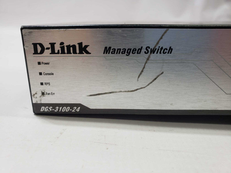 D-Link DGS-3100-24P 24-Port L2 Managed Gigabit PoE Switch READ [