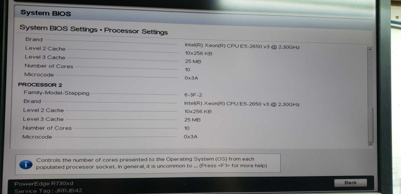 Dell Poweredge R730xd 2x Xeon E5-2650 V3 @ 2.30ghz / 512gb ram / H730P Ctrl #