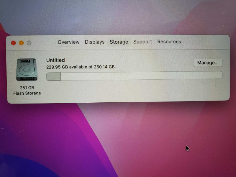 Apple MacBook Pro 13-inch RETINA Early 2015 i5-5257U@2.7 GHz 16GB DDR3 250 SSD (