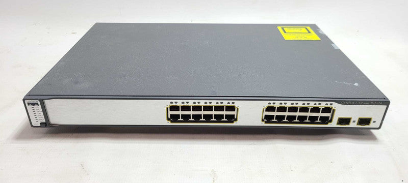 Cisco Catalyst WS-C3750-24PS-S V05 24 Port Managed PoE Switch 2xSFP+ $