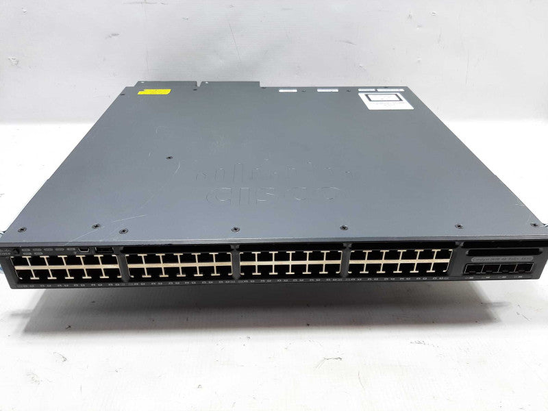 CISCO WS-C3650-48FS-S 48 Port Gigabit PoE+ Switch 2x 1025WAC PWR, FCTY RESET ~