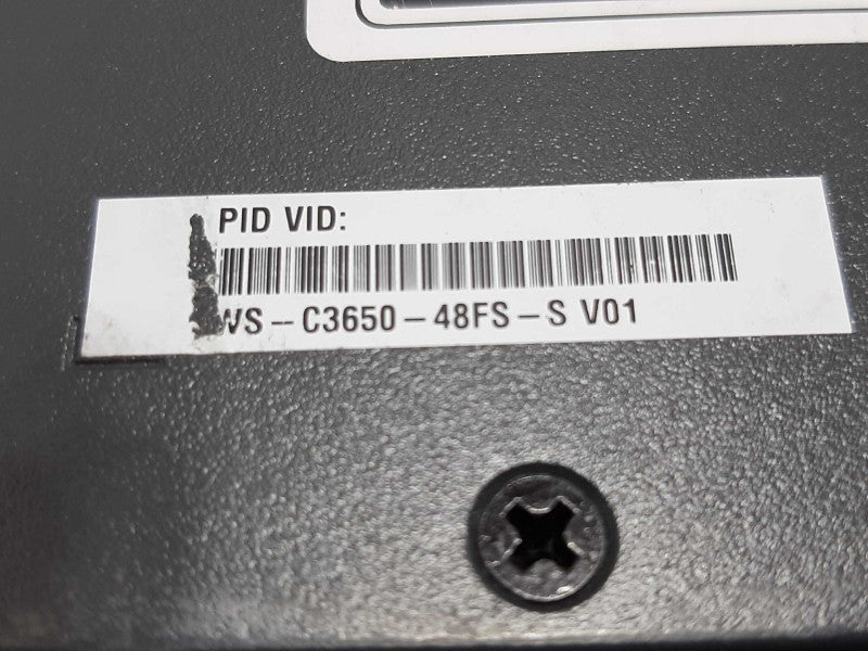 CISCO WS-C3650-48FS-S 48 Port Gigabit PoE+ Switch 2x 1025WAC PWR, FCTY RESET ~