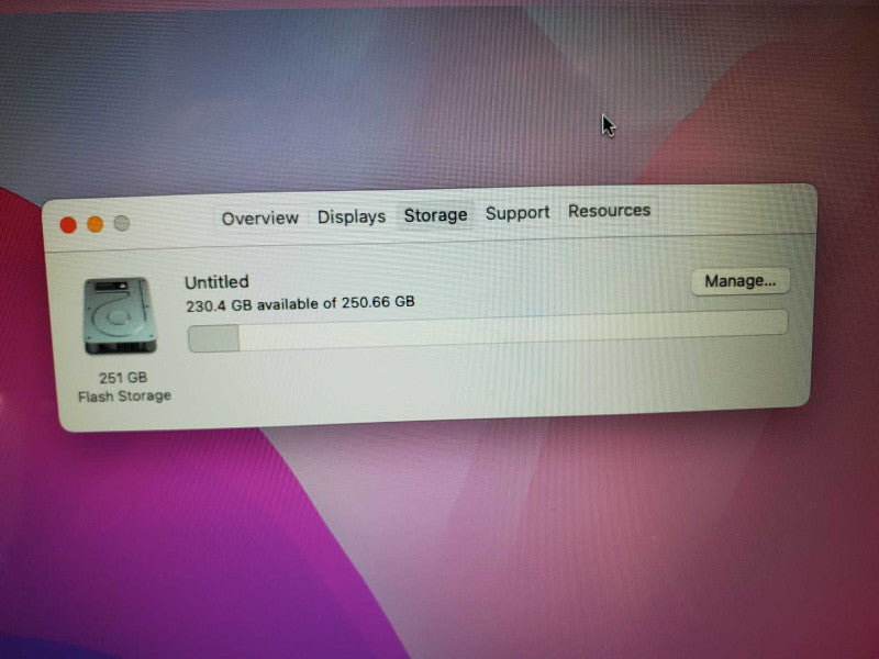 Apple MacBook Air 13\\" Early 2015 Core i5-5250U @ 1.6 GHz 8GB DDR3 250GB SSD (