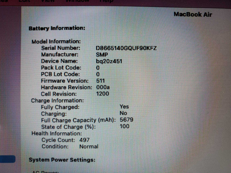 Apple MacBook Air 13\\" Early 2015 Core i5-5250U @ 1.6 GHz 8GB DDR3 250GB SSD (