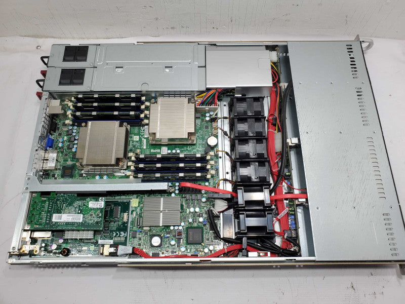 Supermicro X8DTU 1U Server 2x PSU, E5530 2.4GHz 24GB DDR3 AOC-USAS-S4i RAID |